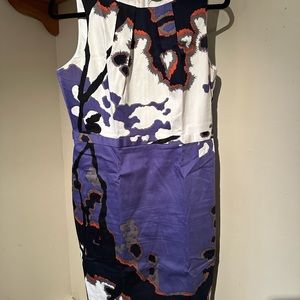 Tahari printed shift dress women’s size 12 petite perfect for work/parties!